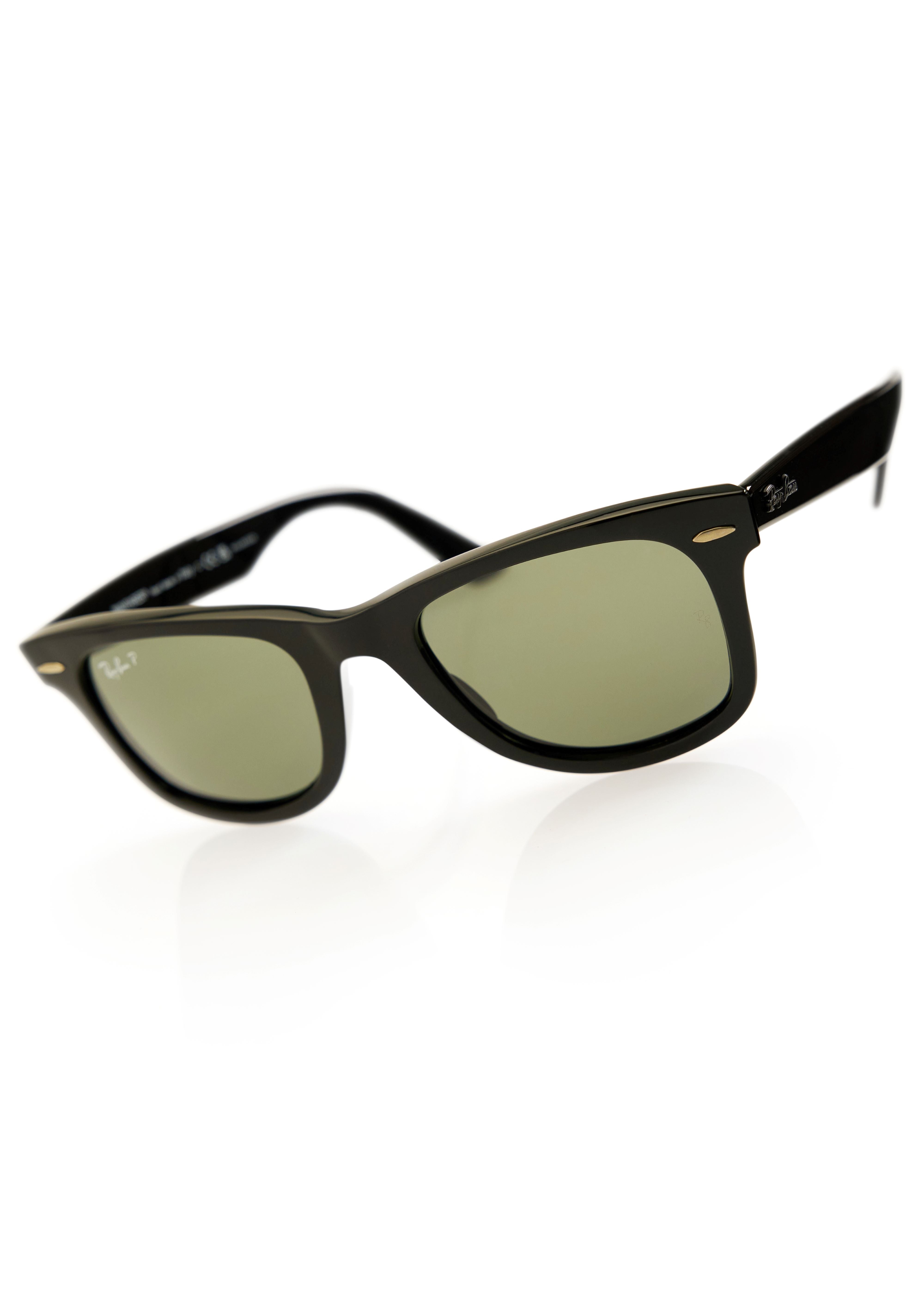 Wayfarer Polished Black Lentes Classic Green G-15