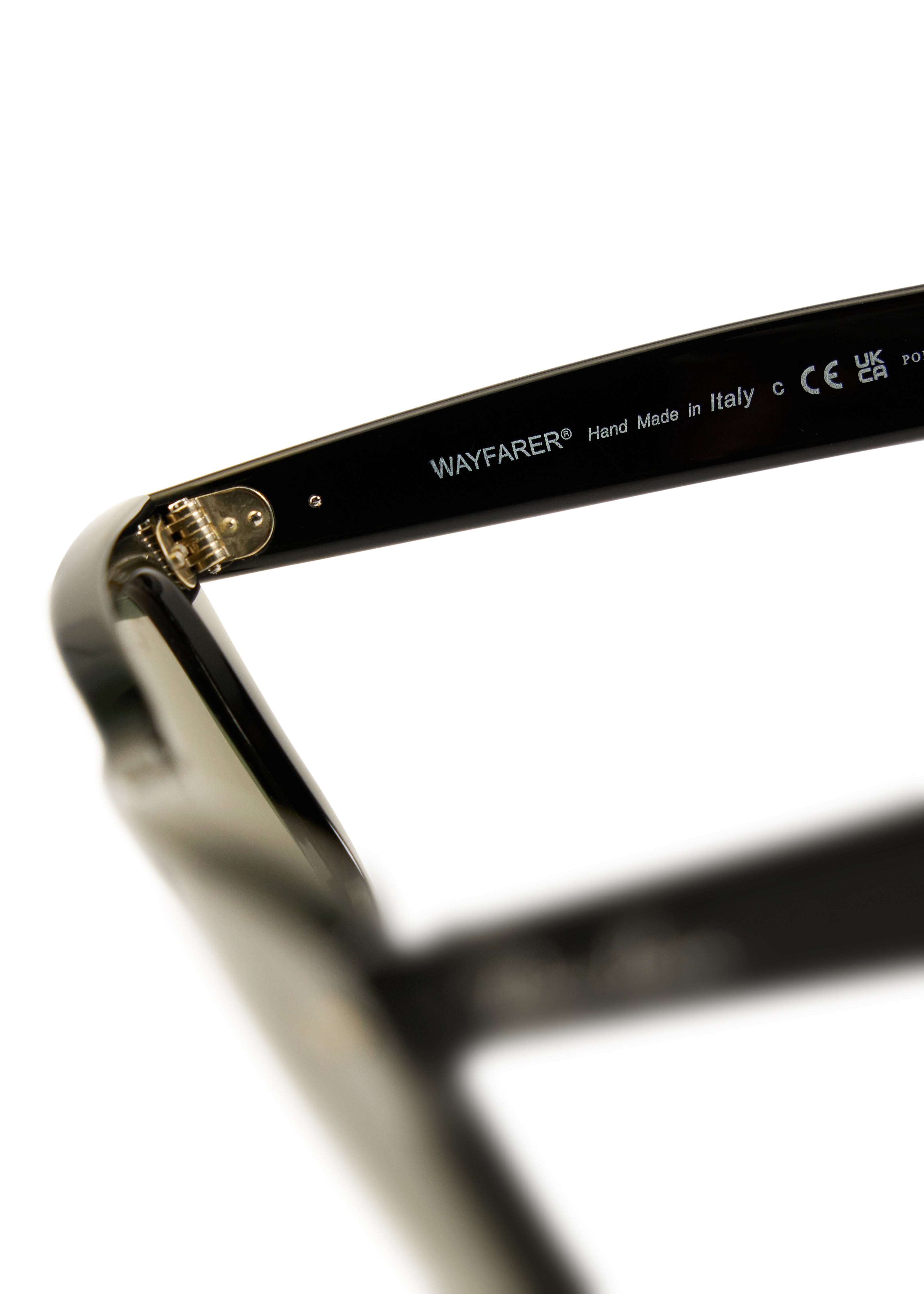 Wayfarer Polished Black Lentes Classic Green G-15
