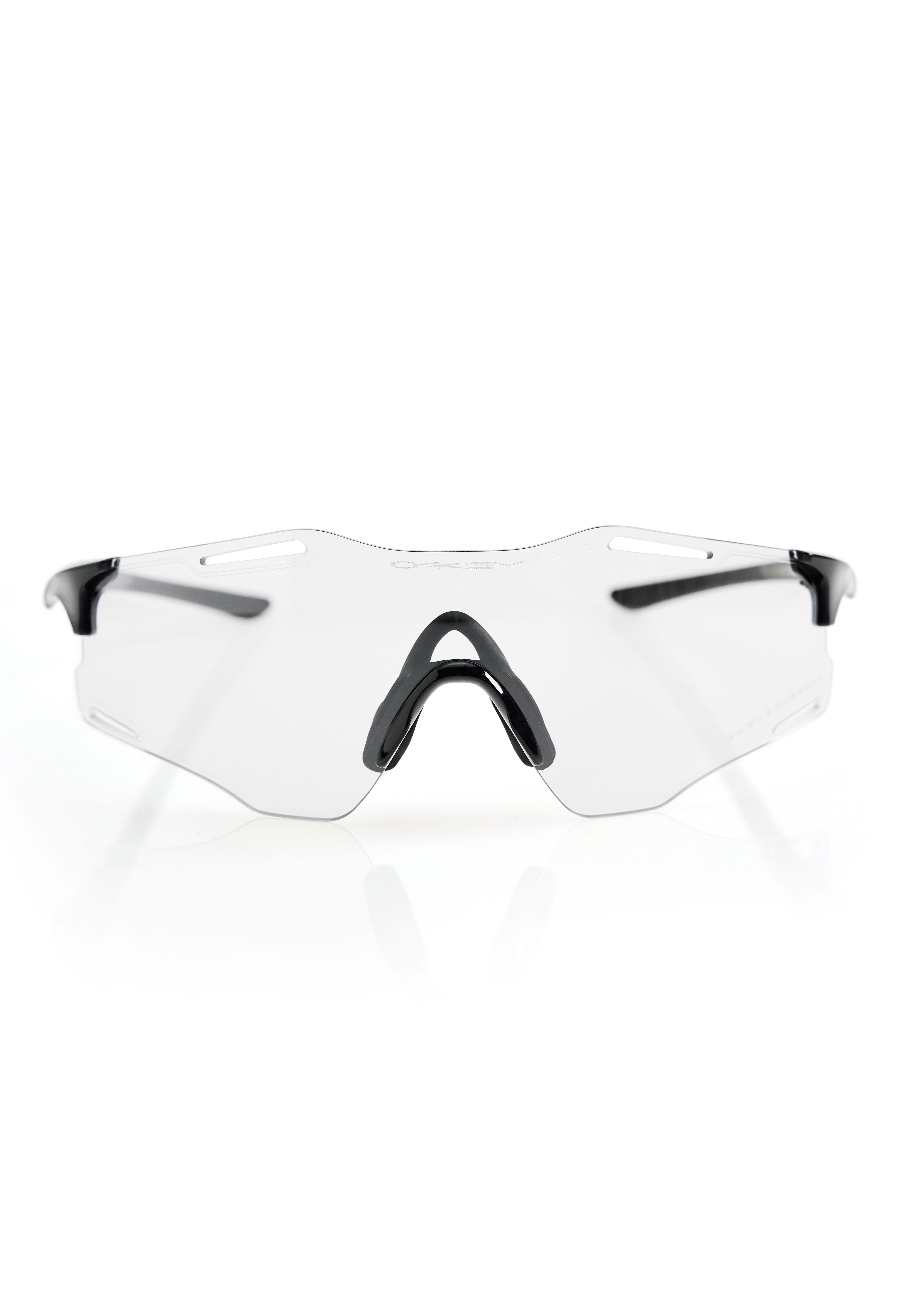 Oakley Cybr Zero Polished Black Clear to Black Iridium Photochromic