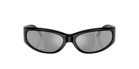Recycled Black Lentes Grey Mirror Silver Polar
