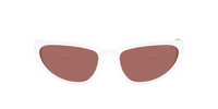 White Lentes Dark Violet