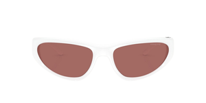 White Lentes Dark Violet