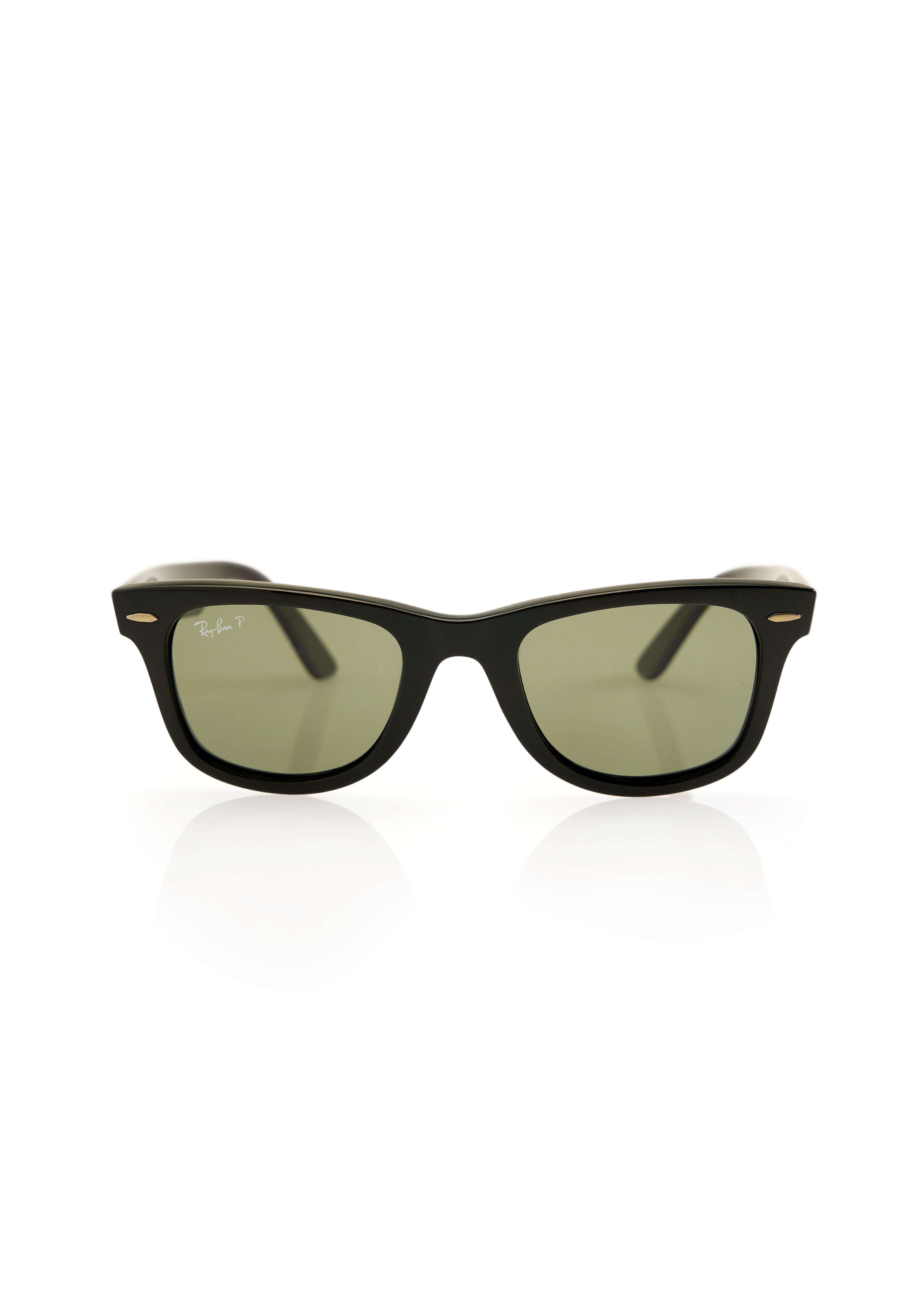 Wayfarer Polished Black Lentes Classic Green G-15