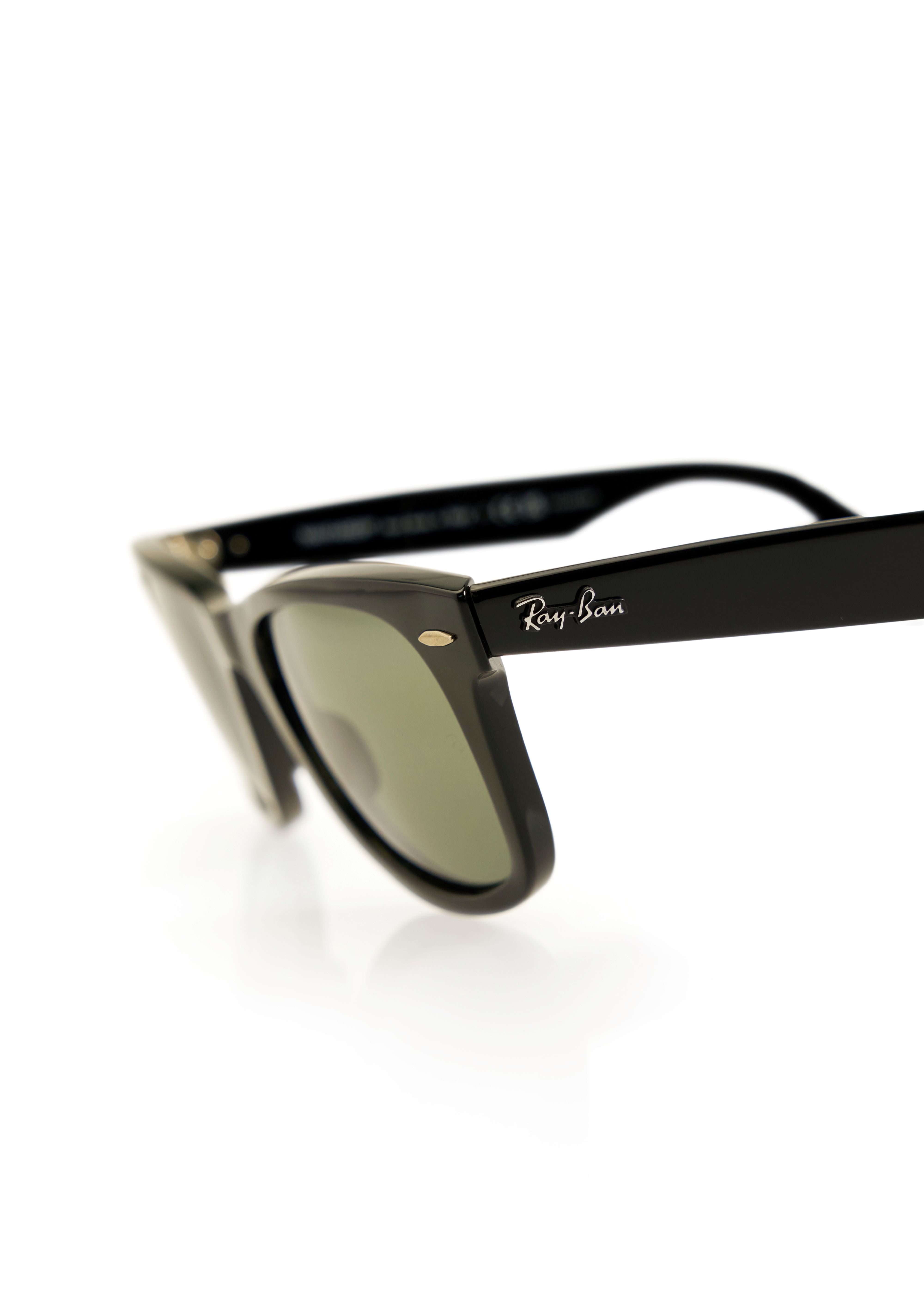 Wayfarer Polished Black Lentes Classic Green G-15